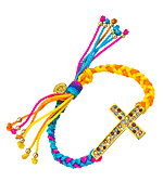 Blee Inara Cross Macrame Friendship Bracelet