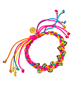 Blee Inara Multicolor Swarovski Rings Macrame Friendship Bracelet