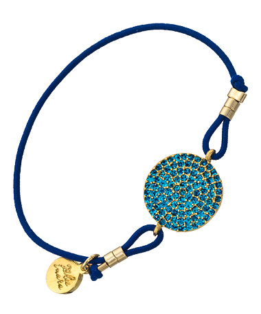 Blee Inara Pave Crystal Disc Charm Bracelet