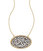 Blee Inara Oval Pave Crystal Necklace