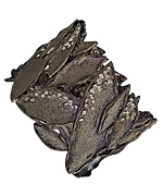 Blu Bijoux Gunmetal Tone Rain Forest Bracelet