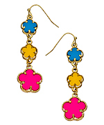 Blu Bijoux Rainbow Flower Power Earrings