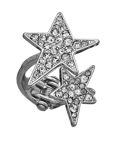 Blu Bijoux Crystal Pave Shining Stars Ring