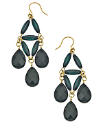 Blu Bijoux Black Chandelier Earrings