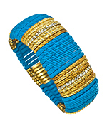 Blu Bijoux Gold, Bead and Crystal Bracelet