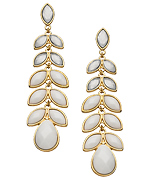 Blu Bijoux Ivory Long Stem Earrings