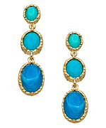Blu Bijoux Three Drop Earrings