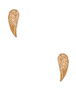 Blu Bijoux Gold Angel Wing Earrings