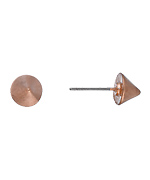 Blu Bijoux Rose Gold Cone Stud Earrings