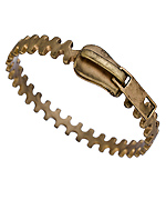 Blu Bijoux Gold Zipper Bracelet