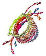 Blu Bijoux Crystal Link Macrame Bracelets