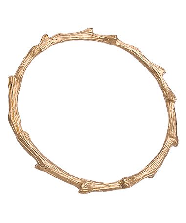 Blu Bijoux Gold Twig Bangle Bracelet