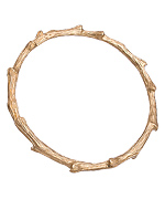 Blu Bijoux Gold Twig Bangle Bracelet