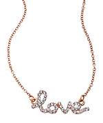 Blu Bijoux Crystal 'love' necklace