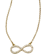 Blu Bijoux Crystal Infinity Necklace