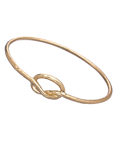 Blu Bijoux Gold Love Knot Bangle