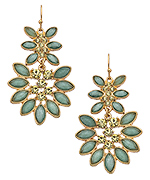 Blu Bijoux Mint & Lime Crystal Marquise Chandelier Earrings