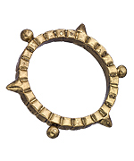 Blu Bijoux Gold Spike Ring