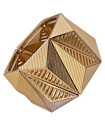 Blu Bijoux Gold Triangle Cuff Bracelet