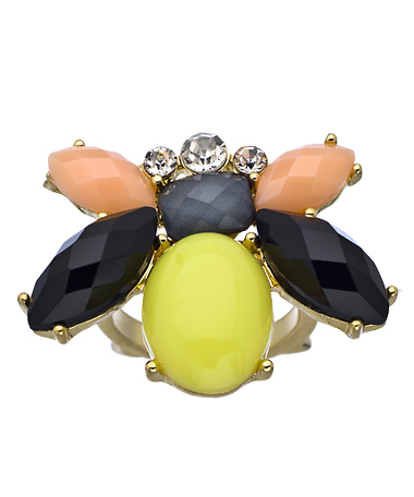Blu Bijoux Multi Color Bumble Bee Ring