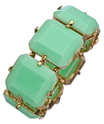 Blu Bijoux Mint Wide Stretch Bracelet