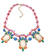Blu Bijoux Festive Tube Link Necklace