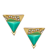 Blu Bijoux Jade Triangle Earrings