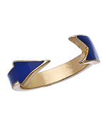 Blu Bijoux Blue Open Arrow Ring