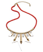 Blu Bijoux Coral Galactic Bib Necklace