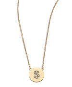 Blu Bijoux Gold Vermeil Initial Pendant Necklace