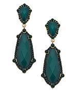 Blu Bijoux Emerald Dangle Earrings