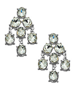 Blu Bijoux Crystal Treasure Chandelier Earrings