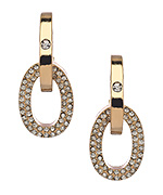 Blu Bijoux Large Crystal Link Earrings