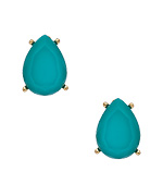 Blu Bijoux Turquoise Teardrop Stud Earrings