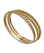 Blu Bijoux Roped Bangle Set