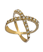 Blu Bijoux Criss Cross Ring
