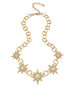Blu Bijoux Single Starburst Bib Necklace