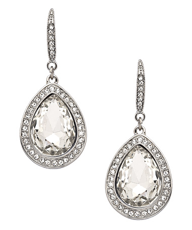 Blu Bijoux Linear Teardrop Earrings