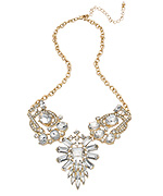 Blu Bijoux Gold Fantasy Bib Necklace