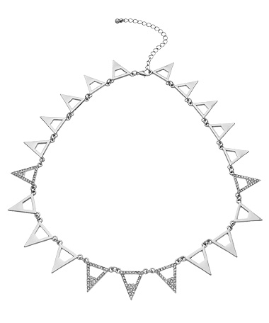 Blu Bijoux Triangle Collar Necklace