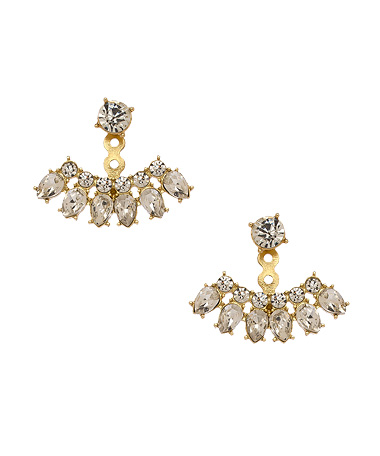 Blu Bijoux Crystal Lainey Ear Jackets