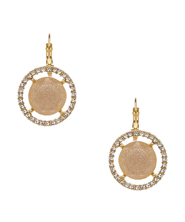 Blu Bijoux Icy Sand Crystal Earrings