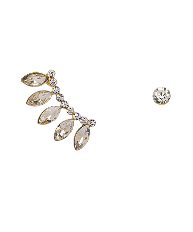 Blu Bijoux Crystal Palacia Ear Crawlers