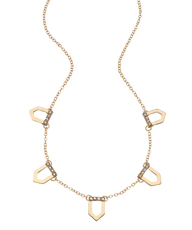 Blu Bijoux Gold Portia Necklace