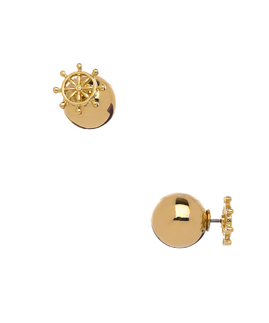Blu Bijoux Gold Lorelie Front to Back Earrings
