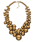 Carolee A Pearl Affair Gold Cluster Necklace