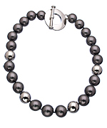 Carolee A Pearl Affair Pewter and Silver Beaded Necklace