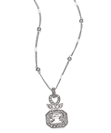 Carolee Regal Reflection Crystal Pendant Necklace