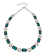 Carolee Regal Reflection Peacock Collar Necklace