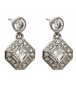 Carolee Crystal Diamond Drop Earrings